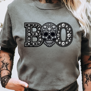 Faux Rhinestone BOO - DTF transfer