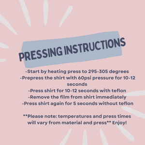 df transfer pressing instructions