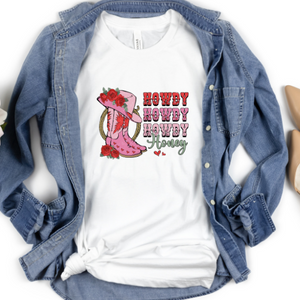 Howdy Howdy Transfer - Hectic Momma Printing