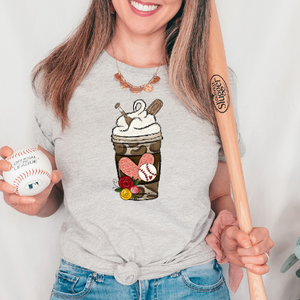 baseball latte dtf transfer